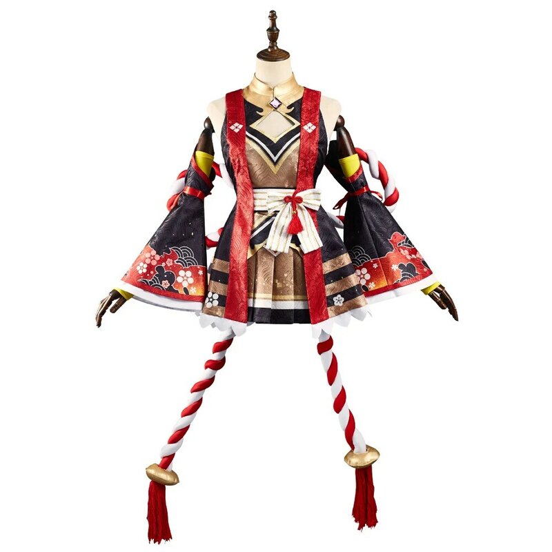 Kitasan-Disfraz bonito de Anime Derby para mujer adulta, vestido de fantasía, diadema, trajes, disfraz de Carnaval de Halloween, negro