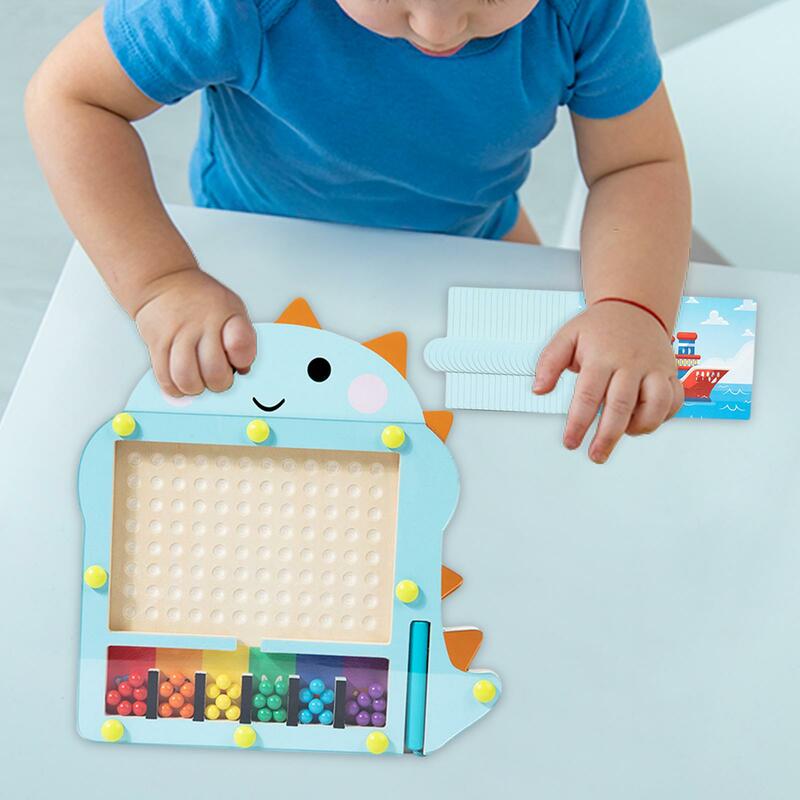 Montessori Color Matching Puzzle para festa, madeira Puzzle Game Board