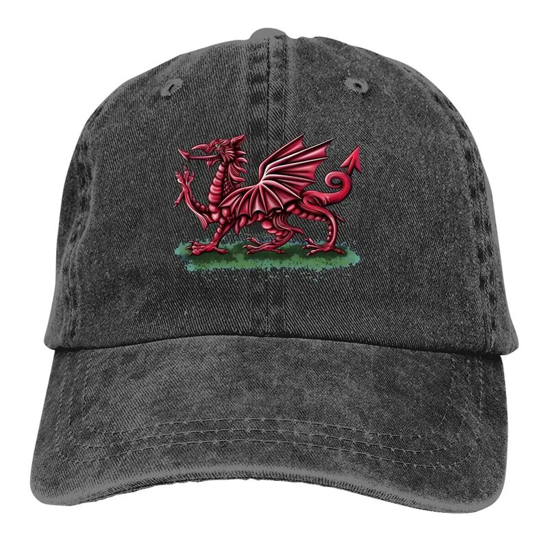 Welsh Flag Dragon Baseball Cap Men Hats Women Visor Protection Snapback Dragon Design Caps