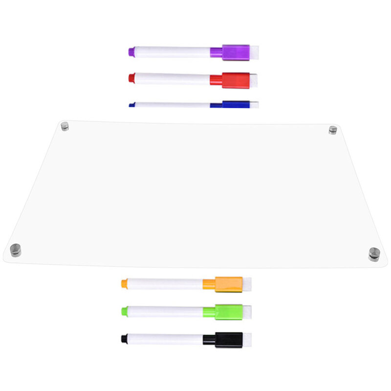 Dry Apagar Magnetic Planner Board, geladeira ímãs, placa diária, apagável, 1 conjunto