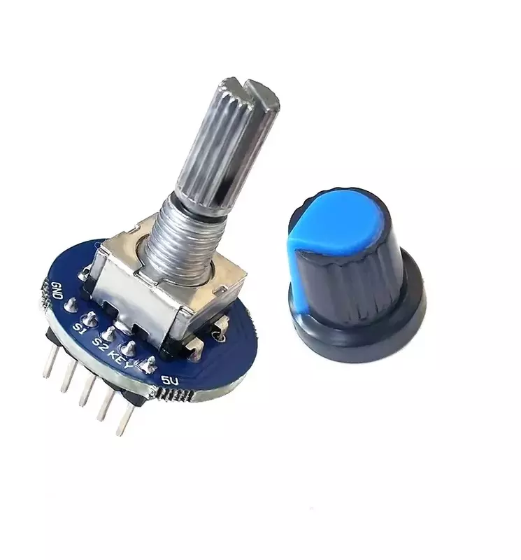 Modul enkoder Putar baru untuk pengembangan Arduino Brick topi kenop potensiometer putar Audio bulat EC11