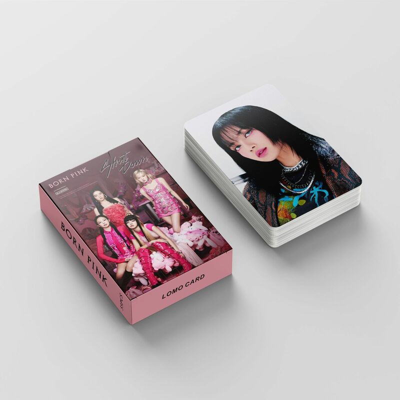 55 buah/Set Album foto baru kartu Album foto baru tulisan Kpop Girl Group Black Twice Pink Kep1er Iu Lomo bookmark kartu foto baru hadiah penggemar k-pop