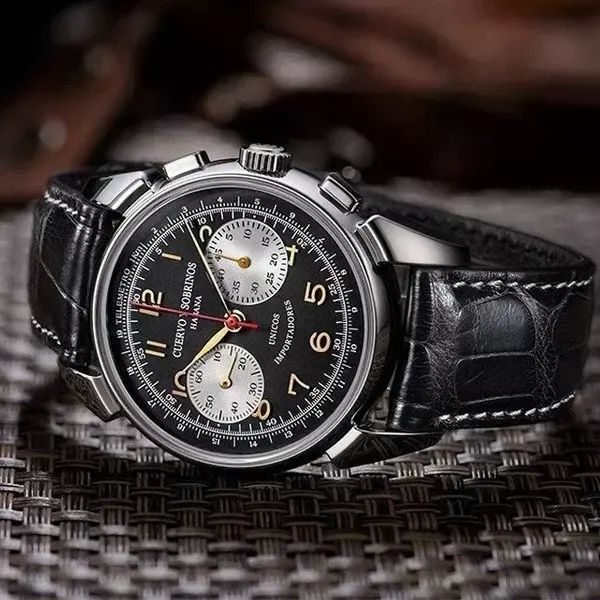 CYS-Historiador Men's Watch Multifunctional Luxury Chronograph Fashion Classic Leather Strap Waterproof Quartz Sports Watch