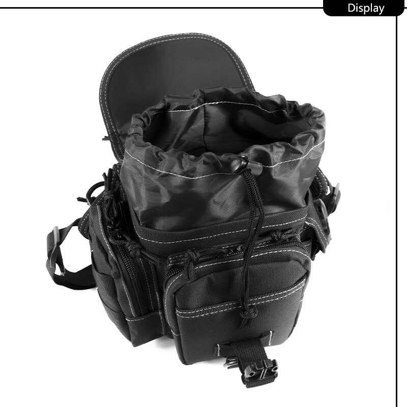 Bolsa de pierna táctica con cinturón fijo, sistema Molle, paquete militar Assult para accesorios de caza, estilo militar, exploración al aire libre