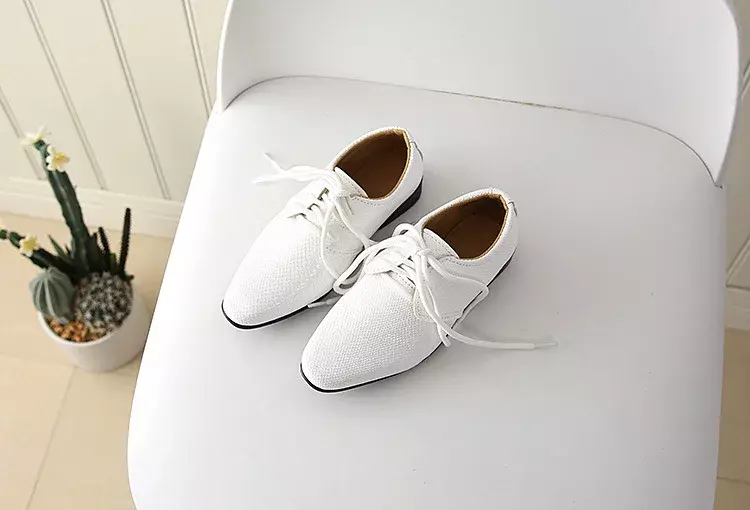 2024 New Spring Autumn Kids Pu Leather Shoes Boy Baby Soft Bottom Toddler Sneakers Children Non-slip Casual Flat Shoes A968