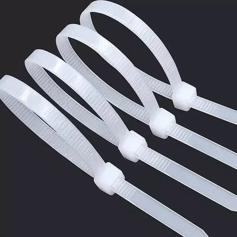 Kabel nilon penguncian otomatis tali pengikat kabel dapat dilepas pengikat dapat diatur pengikat Loop dasi kabel Zip ikatan untuk rumah kantor