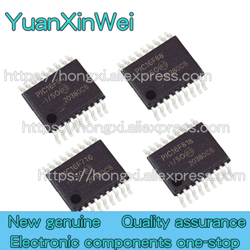 5PCS PIC16F54 PIC16F88 PIC16F716 PIC16F818 PIC16F819-I/SO SOP18 encapsulation Single chip micro controller chip
