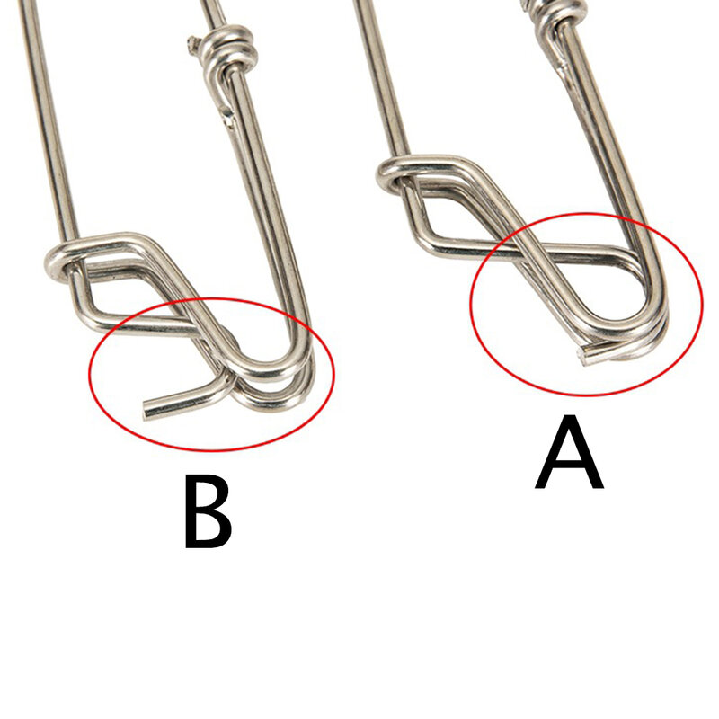 1Pc Stainless Steel Longline Branch Hanger Snap Float Line Tuna Clip 3 Size For Fishing Snapper Fishing Tackle Accessories
