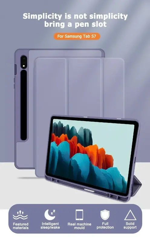 Чехол для Samsung Galaxy Tab S9, S8, S7, 11 дюймов Plus, Fe, 12,4 дюйма, SM-T730 T970, X810, чехол с держателем для карандашей, Samsung Tab S6, Lite10.4, чехол