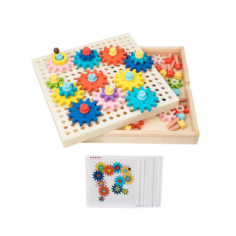 Interlocking Gear Set Building Blocks Educational Toys Kid's Building Toys for Ages 3 and up Kids Party Children Classroom