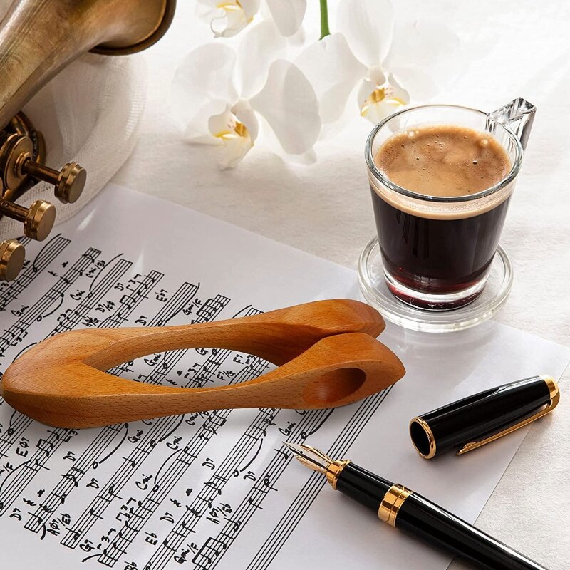 Cucharas musicales Y1QE, instrumento de percusión multifuncional con mango de madera, cuchara de madera, instrumento de percusión irlandés