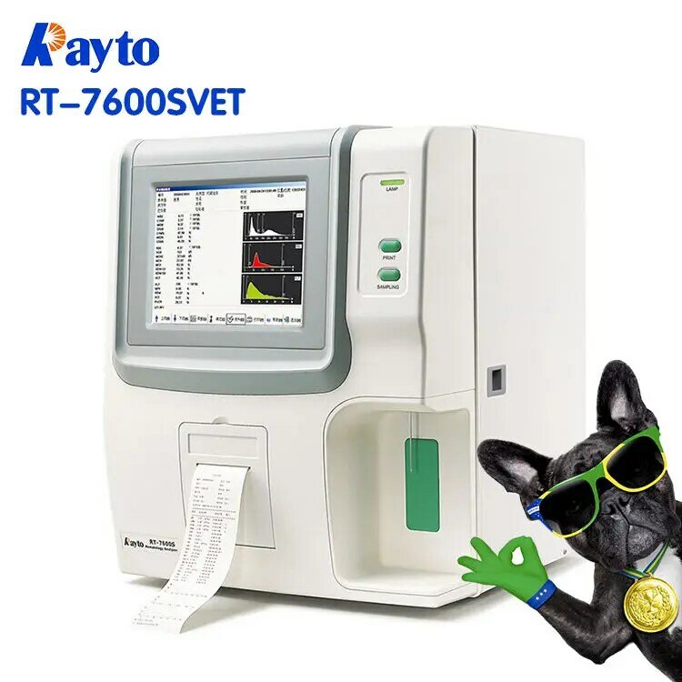 Rayto Rt-7600vet tragbarer 3-teiliger Auto-Veterinär-Hämatologie analysator