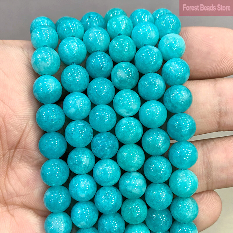 Smooth Yellow Chalcedony Natural Stone Round Beads for Jewelry Making Diy Bracelet Necklace Ear Studs 15" Strand 6 8 10 12MM