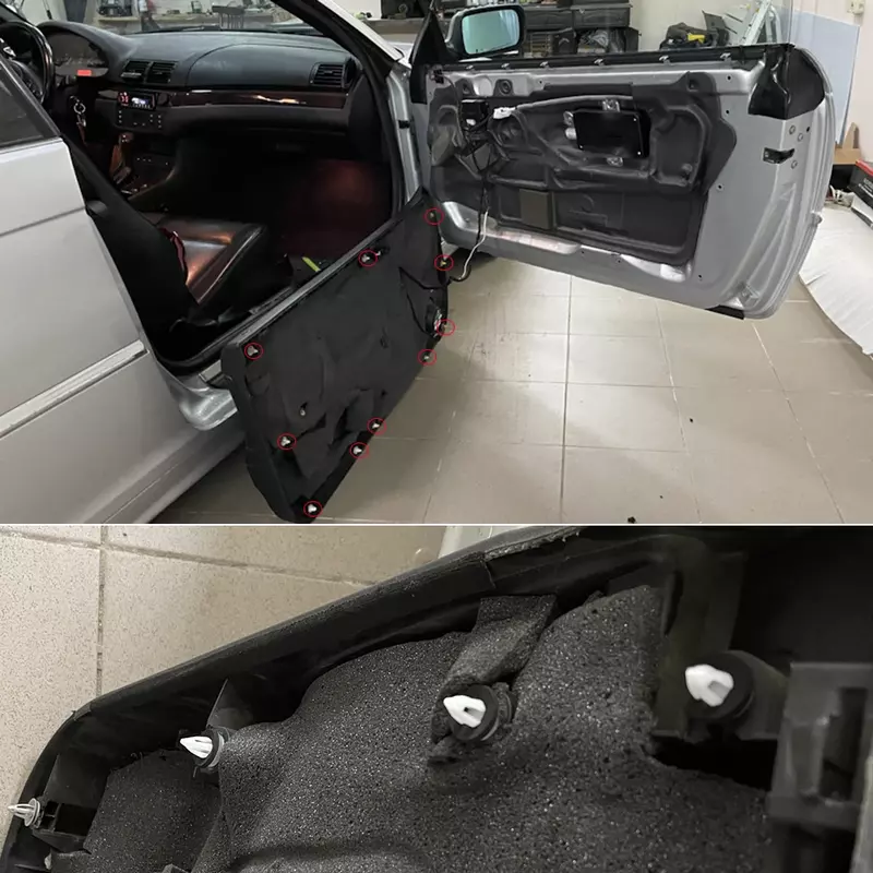 Зажимы для внутренней отделки автомобильной двери, панель для BMW X3 E83 2003 2004 - 2009 F25 2010 - 2018 51418224768