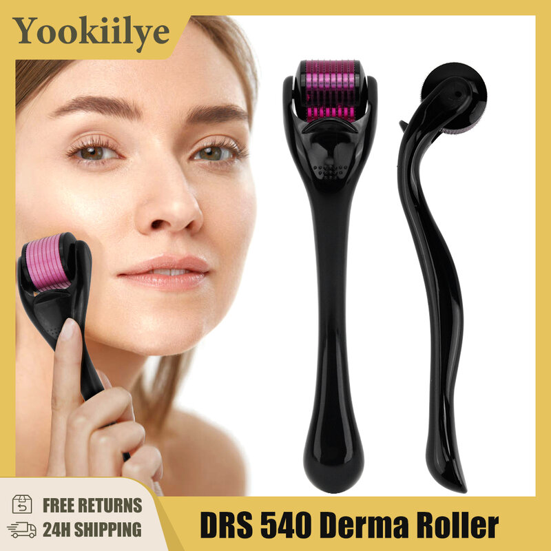 Micro Needle 540 Face Derma Roller for Hair Growth Professional Dermaroller for Beard Growth Skin Care Tool Beard Roller