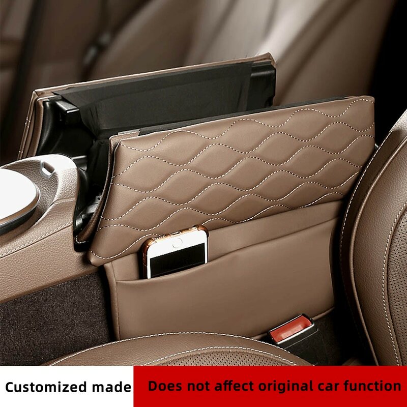 Center Console Armrest Box Cover Pad For Mercedes Benz E Class 2017-2022 W213 CLS 2018-2022 Leather Anti-Scratch Armrest Cushion