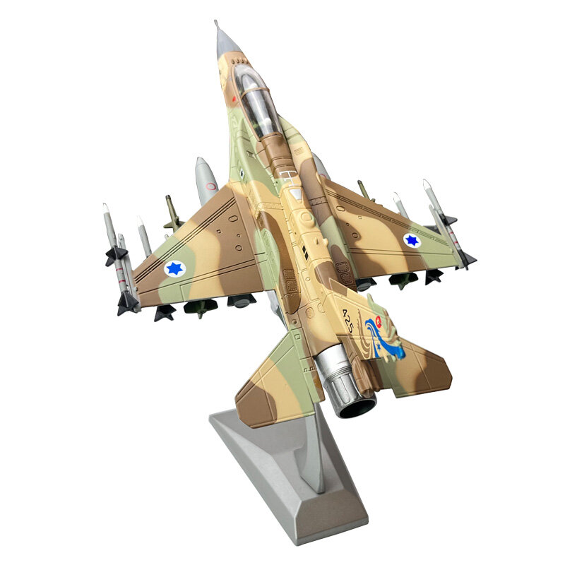1:72 Israeli Luchtmacht F16 F-16I Soufa Vechtvalk Gevechtsvliegtuig Diecast Militair Vliegtuig Model Kinderen Cadeau Speelgoed