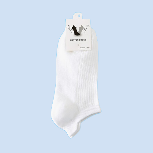 Calcetines de algodón con rayas verticales para mujer, medias de Color sólido con tacón, antifricción, anticaída, 5/10 pares