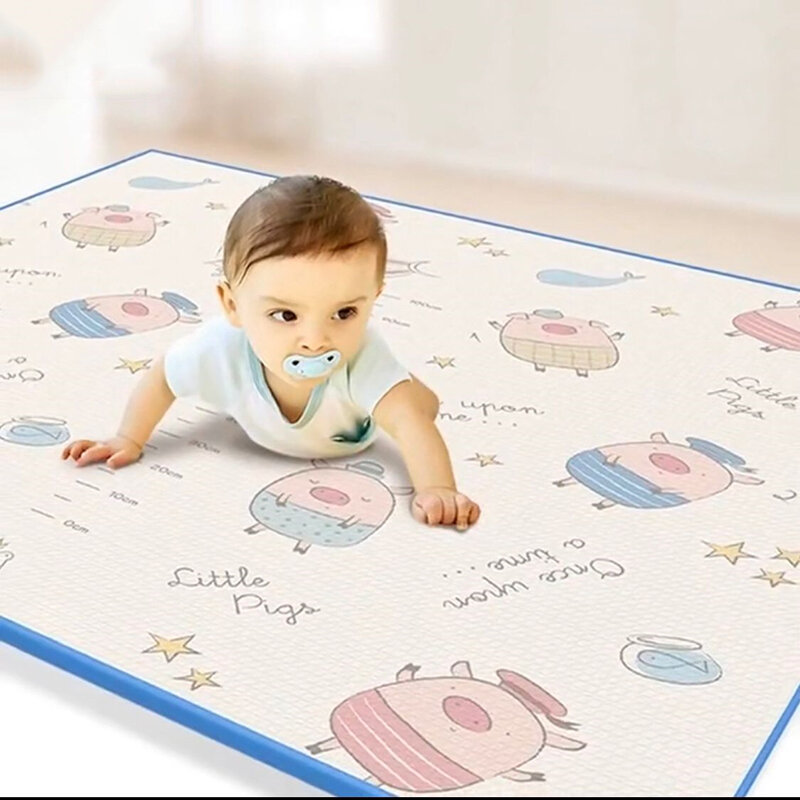 XPE-alfombra de juego para gatear para bebé, tapete grueso y respetuoso con el medio ambiente, plegable, de Seguridad, 1cm