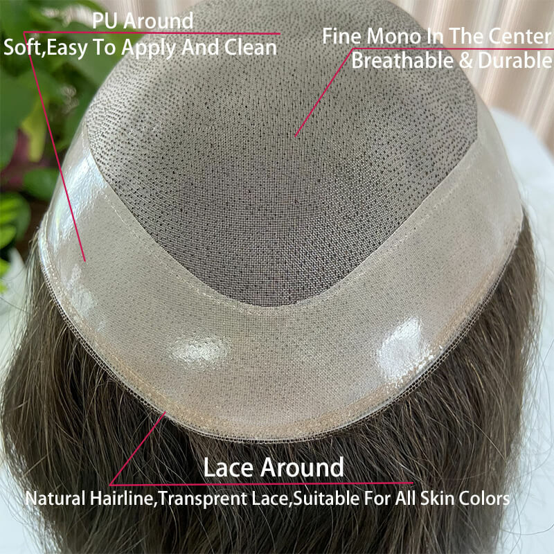 女性用ロングストレートヘアトッパー,合成モノベース付き,100% レミー人間の髪の毛ウィッグ,ヘアピースシステム