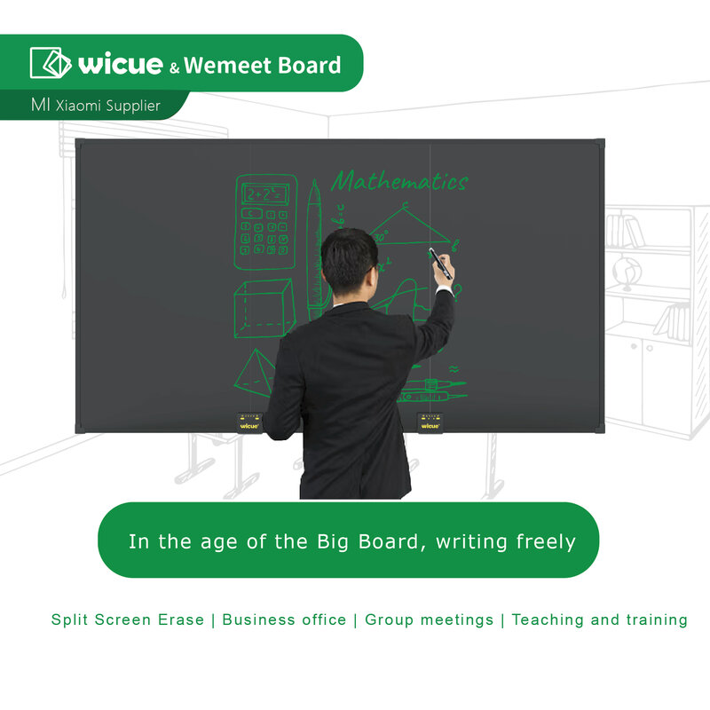 Wicue – tableau noir Lcd de 80 pouces, grande taille, tablette d'écriture et de dessin graphique numérique