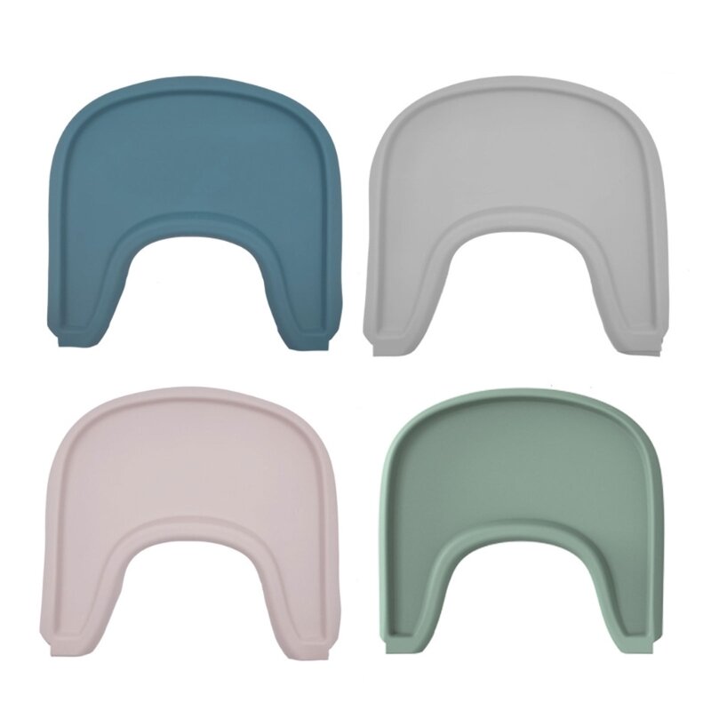 Non Slip High Chair Tray Silicone Mat Hassle Feeding Solution Protective Cushion Pad Solid for Stokke High Chairs
