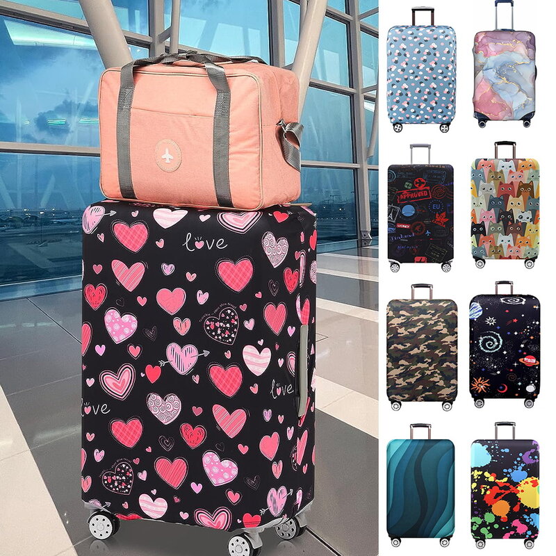 Housses de protection de bagages élastiques pour valise de voyage, housses anti-poussière, accessoires de voyage, fournitures de bagages, 18 "-32"