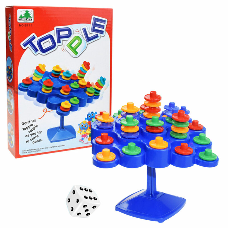 Balance Tree Board Game 2 People Balance Turntable Parent-child Interactiv Game Educational Toys Double Battle Game Toy For Kids