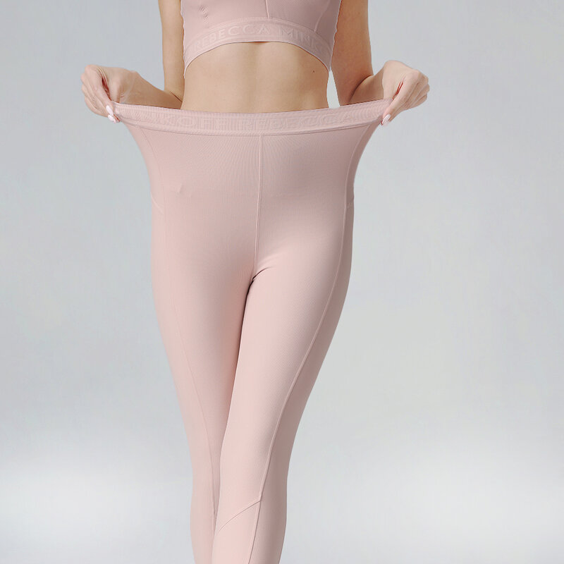 Bodygo Backless Top Yoga Set Uitgesneden Roze Yoga Activiteit Sets Zomer Nieuw