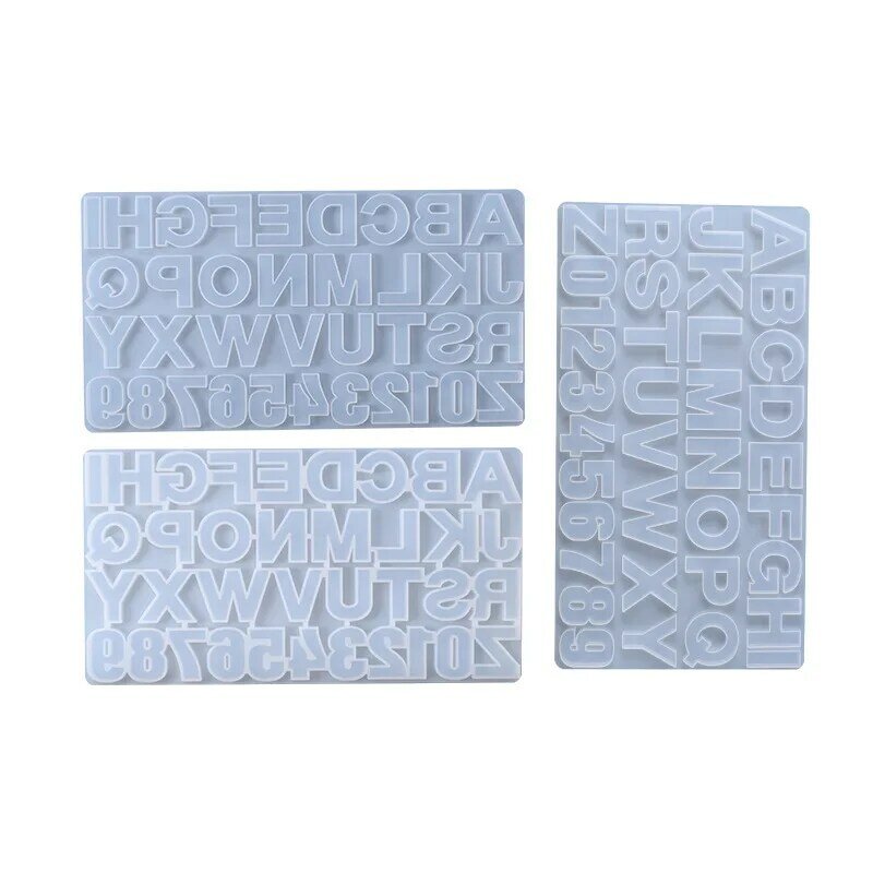 A-Z letras moldes de silicone resina cola epoxy suprimentos números diy artesanato ferramentas artesanais jóias fazer acessórios