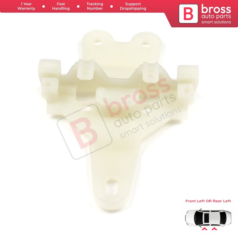 Bross BWR5146 Electrical Power Window Regulator Repair Clips Front or Rear Left Door for Nissan Terrano MK2 Ford Maverick W638