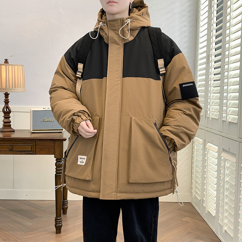 Jaquetas de algodão soltas grandes masculinas, casaco de inverno, plus size, 7XL, 8XL