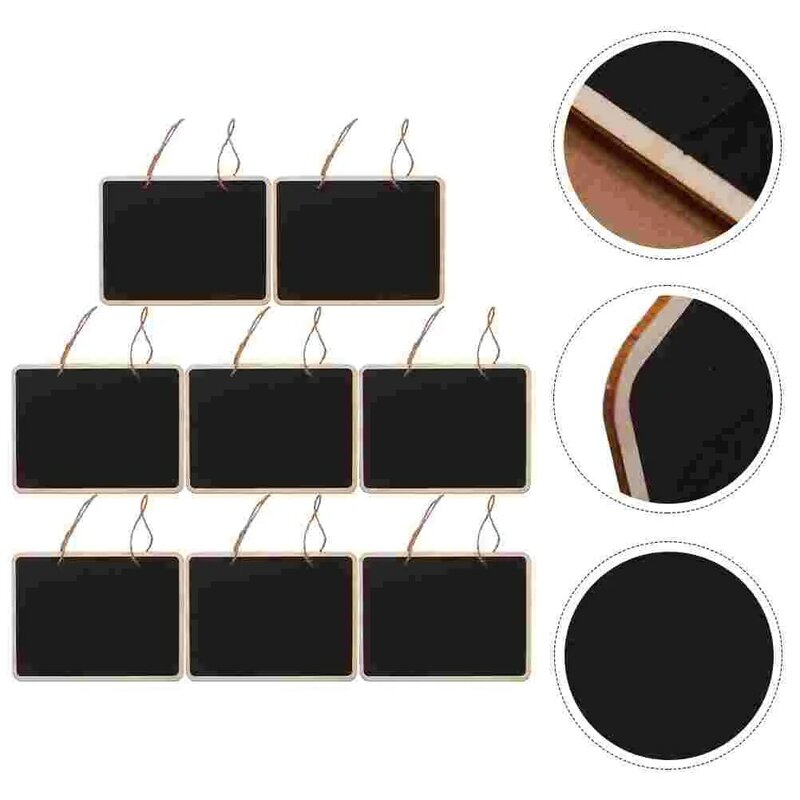 4/8/12PCS Mini Chalk Boards Hanging Chalk Boards Hanging Sign Double Sided Chalk Board Wedding Party Table
