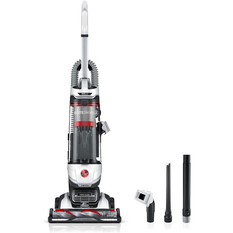 MAXLife Elite Swivel Vacuum Cleaner with HEPA Media Filtration, Bagless Multi-Surface Upright for Carpet and Hard Floors