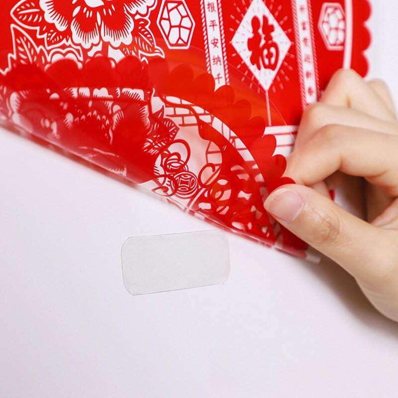 60PC dubbelzijdig plakband Pads verwijderbare stickers Duidelijk Traceless voor thuis