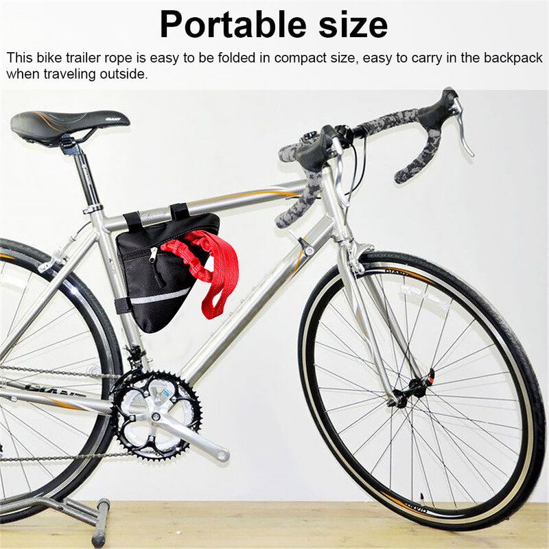 Tali derek berkendara sepeda elastis, tali peregangan sepeda, peralatan tali tarik luar ruangan, alat penting