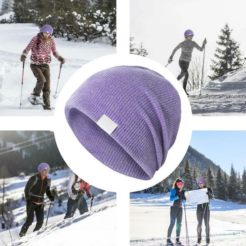 Cuffed Beanie Hat Skin-Friendly Non-Irritating Soft Beanie Warm-Keeping Supplies For Outside Activities For Home Hiking Jogging