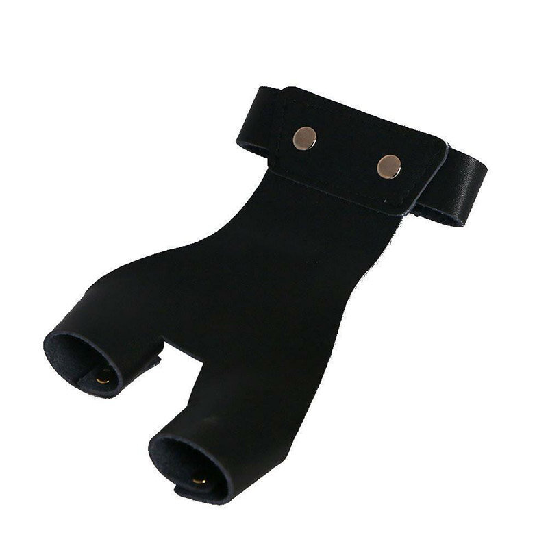 Verstelbare Boogschieten Handschoen Boogschieten Boog Koe Leder Beschermer Links/Rechts Gereedschap 16.5*9.5*0.8Cm Accessoires Vingertabblad Accessoire