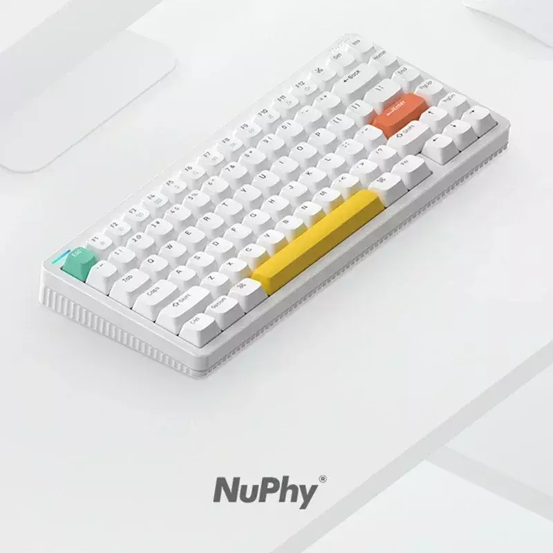 Nuphy-Clavier mécanique sans fil Gamer, touches RVB remplaçables à chaud, 3 modes, Bluetooth 2.4G, PBT, iPad, P1, Mac, cadeaux, Halo75