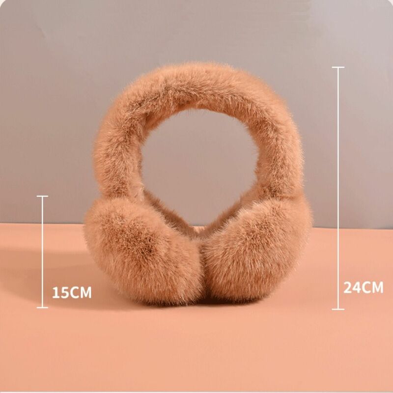 1PC Solid Color Soft Plush Ear Warmer Winter Warm Earmuffs Fashion  Ear Cover Outdoor Cold Protection Ear-Muffs Folding Earflap