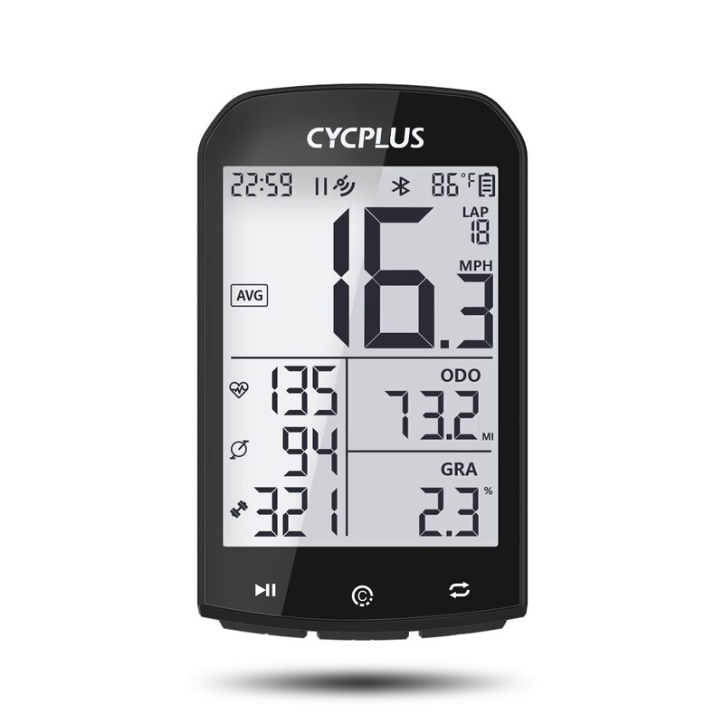 Беспроводной велосипедный GPS-компьютер CYCPLUS M1 Водонепроницаемый Спидометр Одометр ANT + Bluetooth 5,0 велосипедные аксессуары