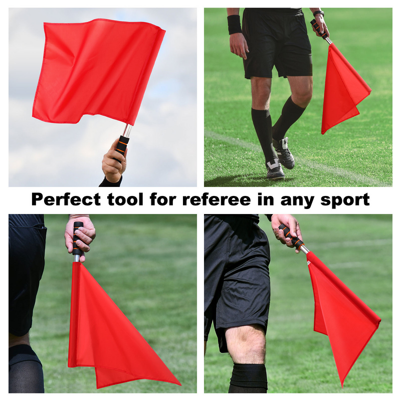 Hand Waving Referee Flags, Referee Signal Flag para o jogo, Esportes práticos, Match Competition, Equipamento de sobrevivência
