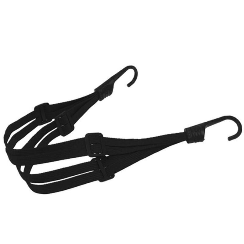 Correa de cuerda elástica para equipaje de casco retráctil de motocicleta, paquete de 2 a 4