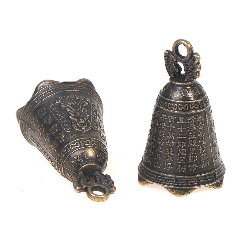 Sino de bronze antigo para Shui Feng Bell, Mini Escultura, Guanyin Bells, Convite Buda Budismo, Guanyin Bells, 1Pc