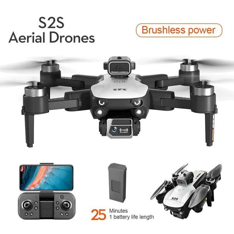 S2s bürstenlose Drohne 4k profession elle 8k HD Dual-Kamera Hindernis vermeidung Luftaufnahme faltbare Quadcopter fliegen 25min
