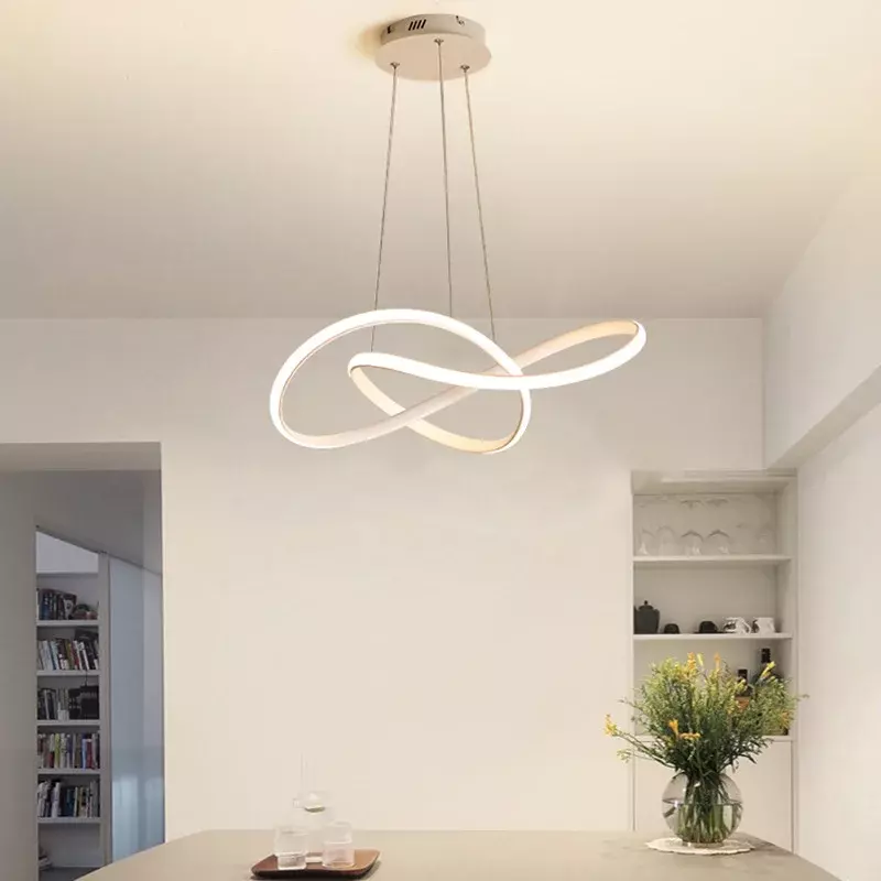 Lampu gantung meja makan minimalis Modern, lampu pencahayaan hotel Nordik mewah dekorasi rumah ruang tamu