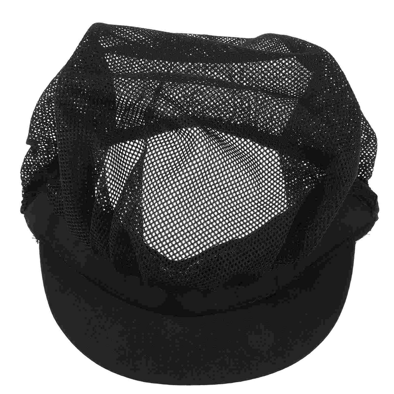 Topi koki jaring katun Pria Wanita, perlengkapan dapur katun melayani memasak untuk lelaki dan perempuan