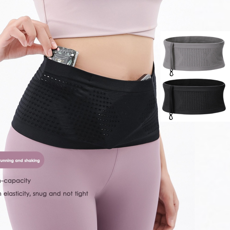 Seamless Running Waistpack Lightweight Invisible Jogging cintura sacos portátil elástico respirável de alta capacidade acessórios esportivos