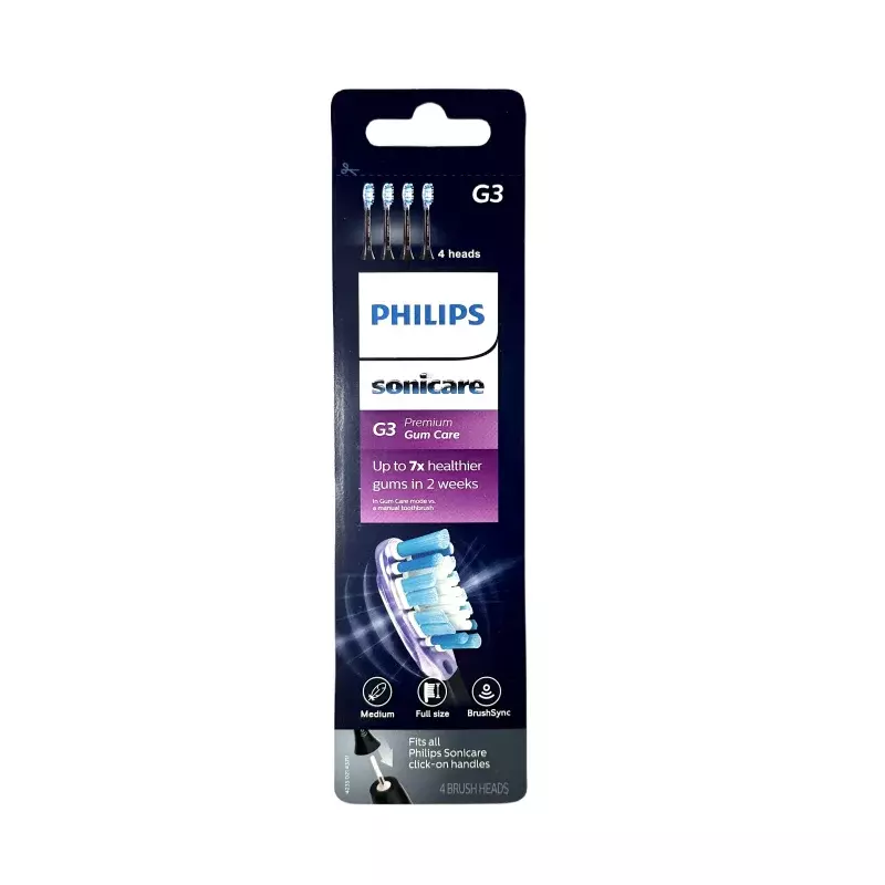 Philips Sonicare G3 premia wymienne główki szczoteczki do zębów, białe, HX9054/95