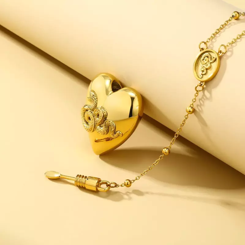 Ldr Lana Del Rey collana con cucchiaio lussuoso ciondolo aperto in acciaio inossidabile gioielli ipoallergenici per accessori per la raccolta dei fan